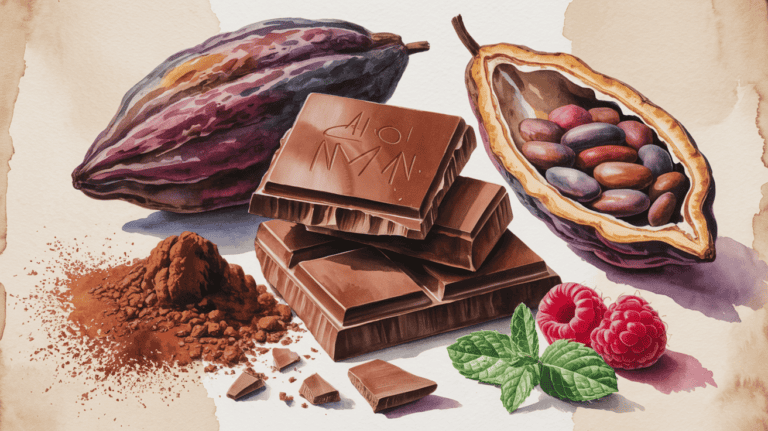 Cacao beans and dark chocolate for anti-inflammatory diet benefits.