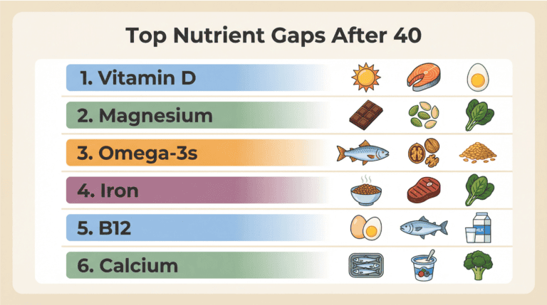 Foods high in Vitamin D and Magnesium for anti-inflammatory health benefits.